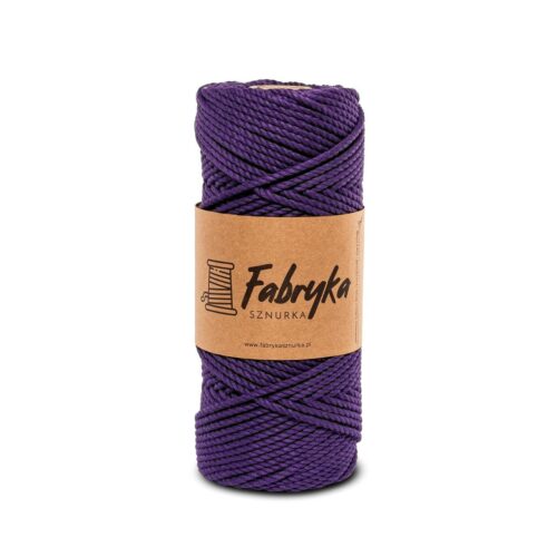 Sznurek do makramy 3PLY – fioletowy 3mm