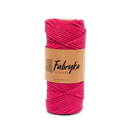 Sznurek do makramy 3PLY – fuksjowy 3mm
