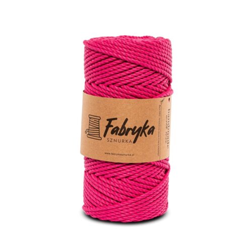 Sznurek do makramy 3PLY – fuksjowy 5mm