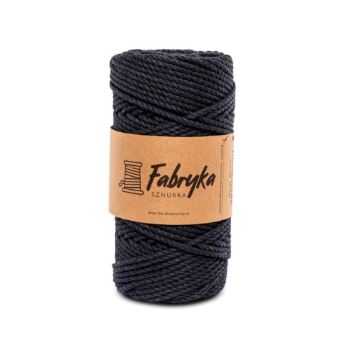 Sznurek do makramy 3PLY – granatowy 5mm