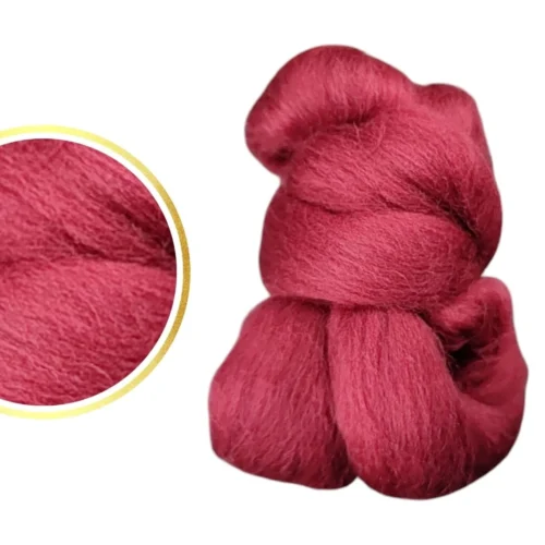 Wełna czesankowa – bordowa