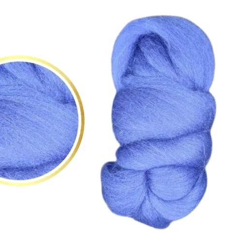 Wełna czesankowa – chabrowa