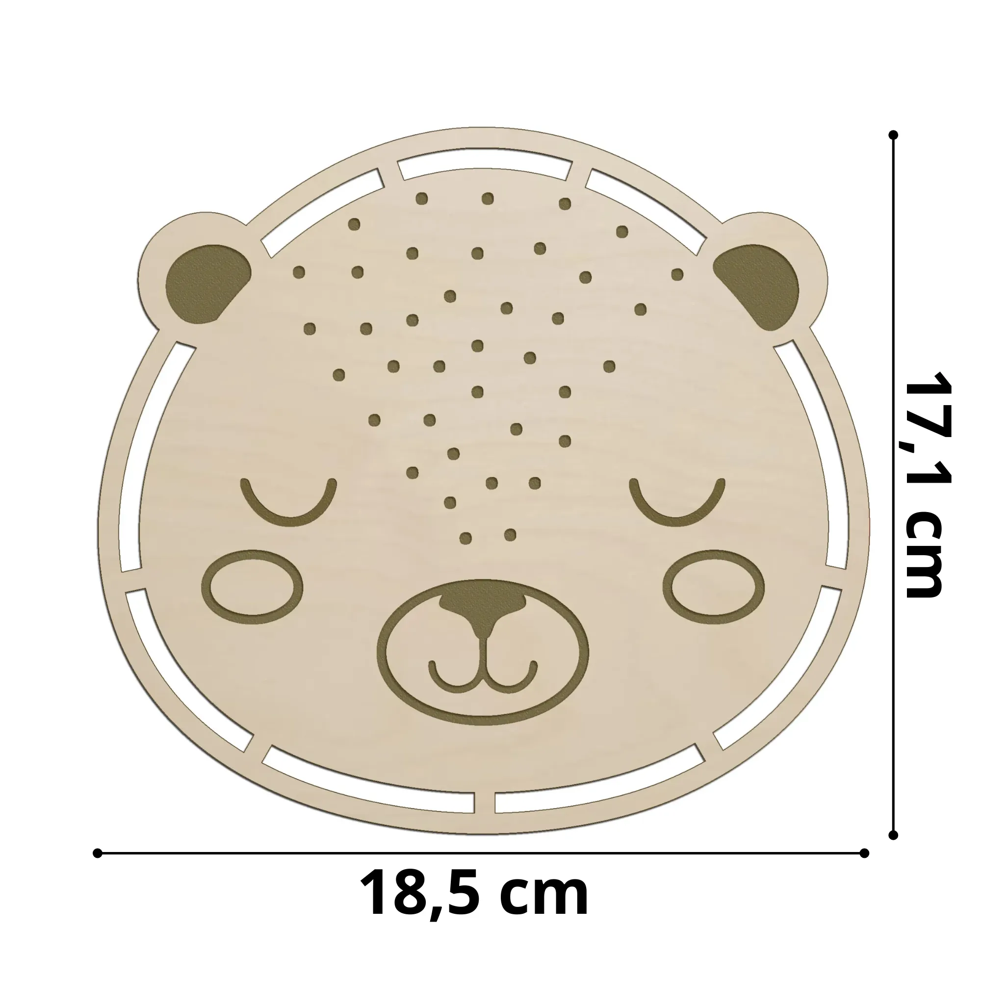Baza GŁOWA LWA do dekoracji do pokoju dziecka - obrazek 3