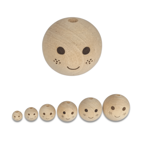 Korale główka buźka |pacynka| [15mm-40mm]