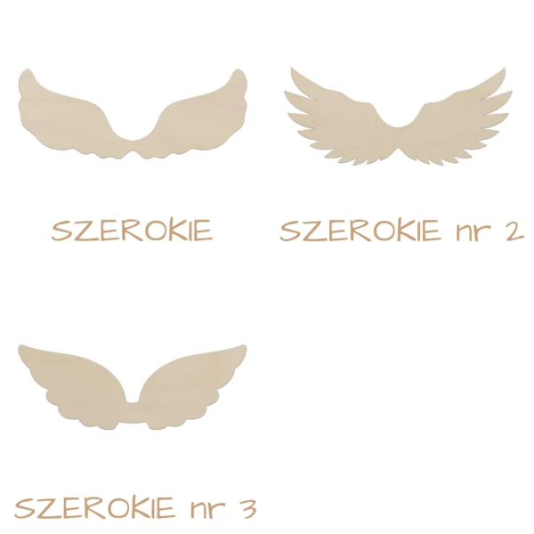 Drewniane skrzydła do makramowego anioła - obrazek 3
