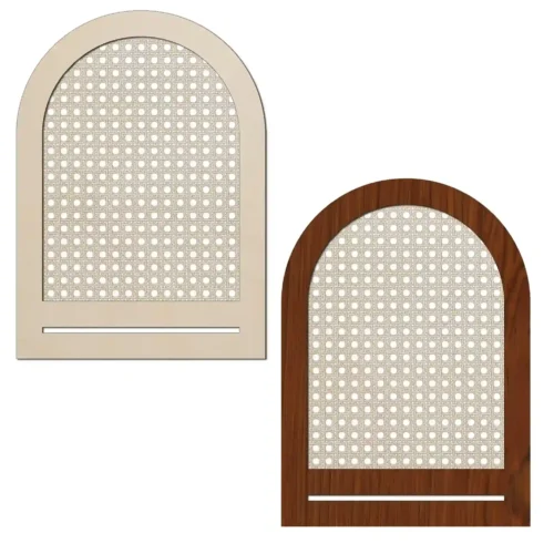 Baza rattanowa do makramy – półowalna