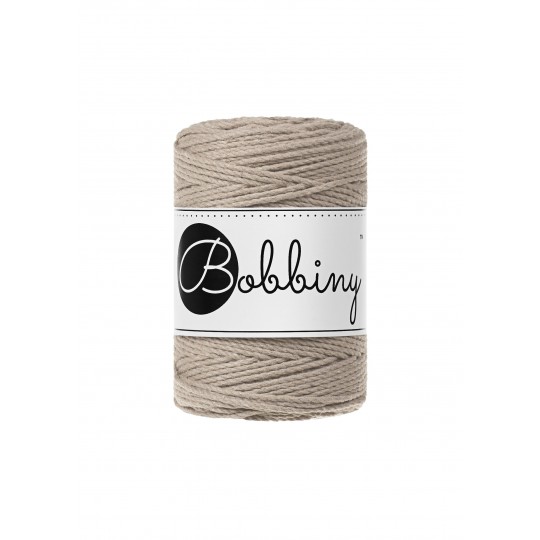 Sznurek 3PLY do makramy - beżowy 1.5mm