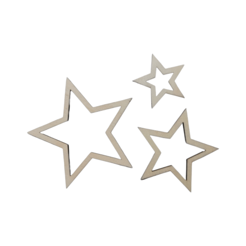 Drewniane gwiazdki [2 cm – 6 cm]