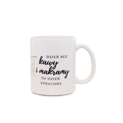 Kubek pasjonaty makramy