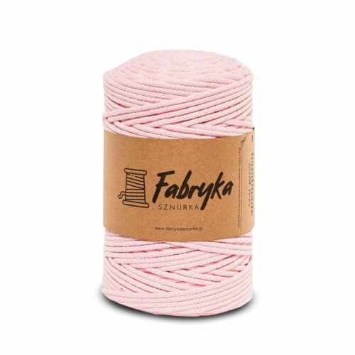 Pleciony sznurek do makramy – pudrowy 3mm