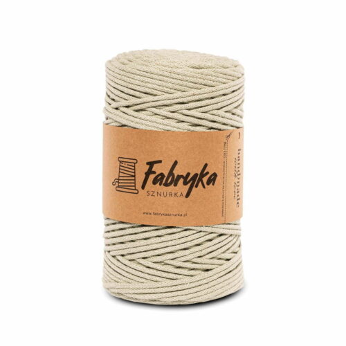 Pleciony sznurek do makramy – szałwia jasna 3mm
