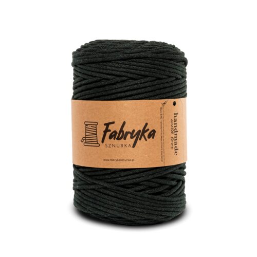 Pleciony sznurek do makramy – butelkowa zieleń 5mm