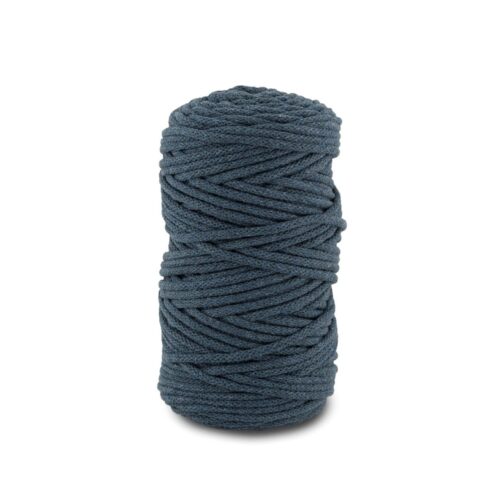 Pleciony sznurek do makramy – jeansowy 5mm
