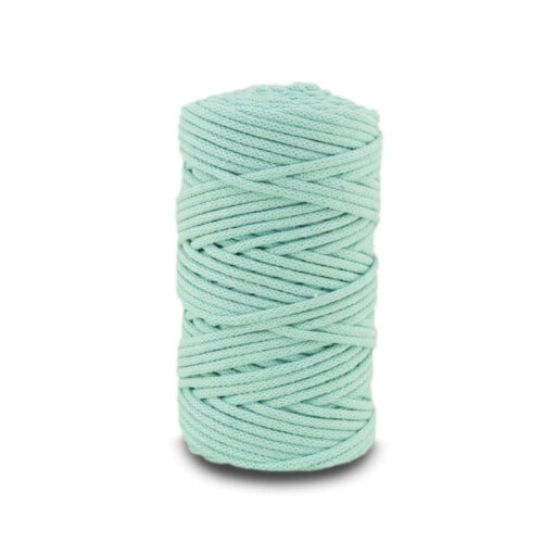 Pleciony sznurek do makramy – miętowy 5mm