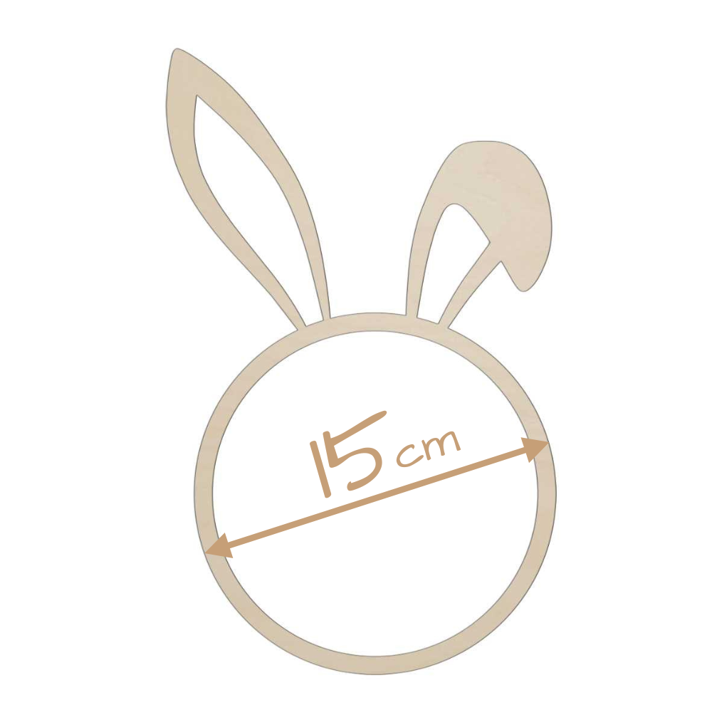 Obręcz z uszkami wielkanocnego zająca - obrazek 2
