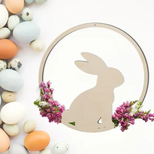 Obręcz ze wzorem zajączek wielkanocny