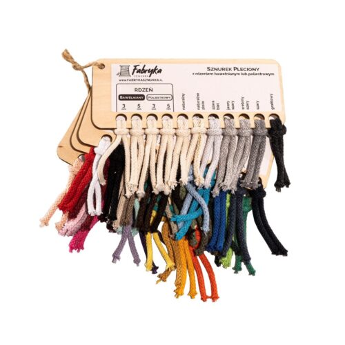 Próbnik kolorystyczny – sznurek pleciony