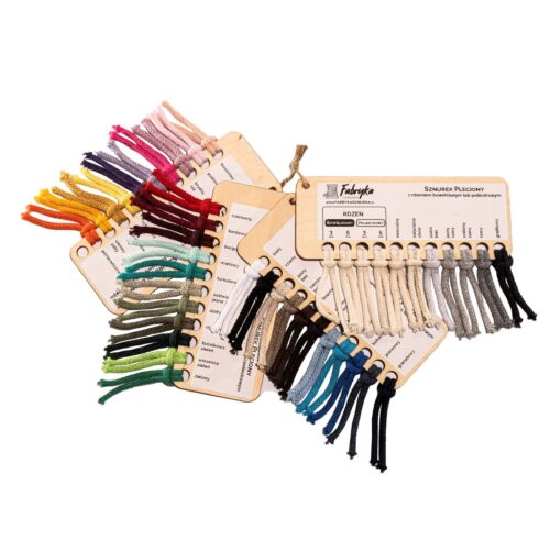 Próbnik kolorystyczny – sznurek pleciony