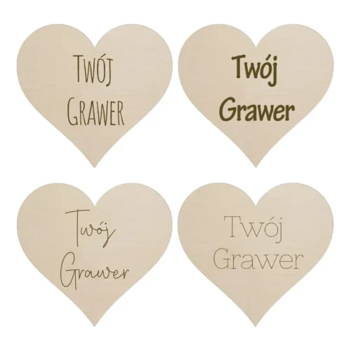 Drewniane serduszko Personalizowane