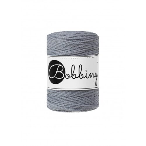 Sznurek 3PLY do makramy – srebrny 1.5mm