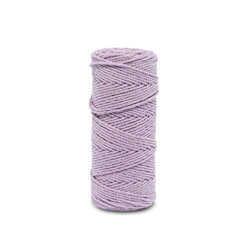 Sznurek do makramy 3PLY – brudny róż 2mm