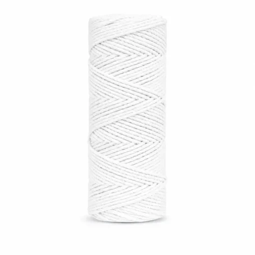 Sznurek do makramy 3PLY – biały 2mm