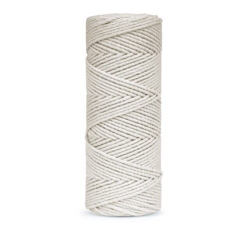 Sznurek do makramy 3PLY – jasny beż 2mm