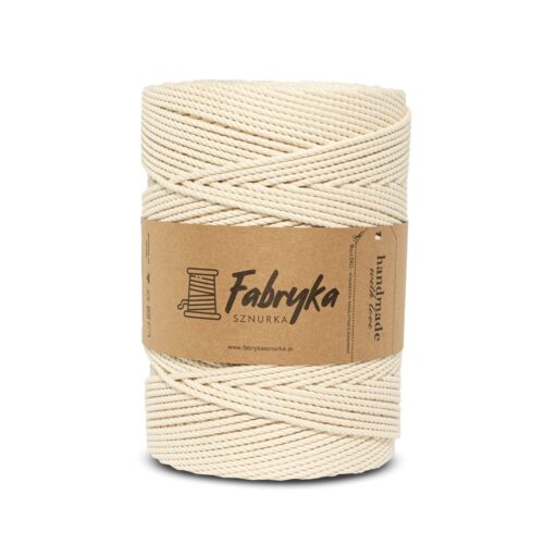 Sznurek do makramy 3PLY – naturalny 3mm