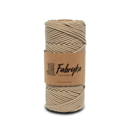 Sznurek do makramy 3PLY – beżowy 3mm
