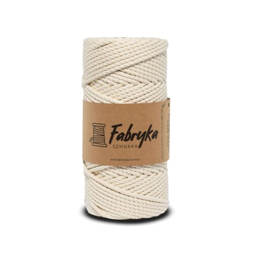 Sznurek do makramy 3PLY – naturalny 5mm