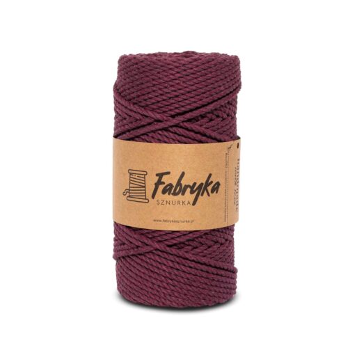 Sznurek do makramy 3PLY – wrzosowy 5mm