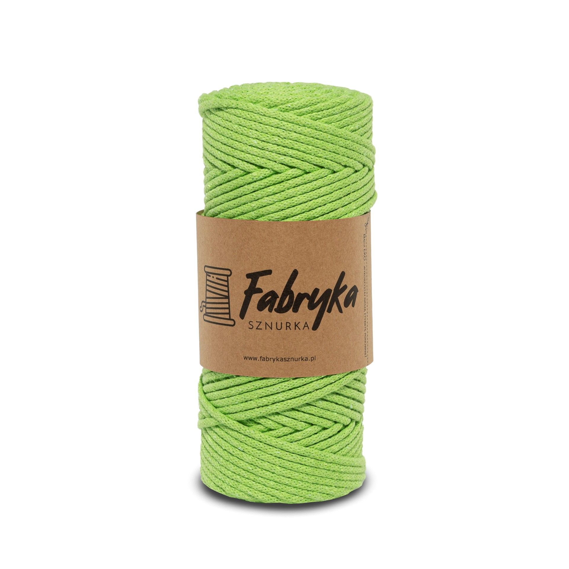 Pleciony sznurek do makramy - wiosenna zieleń 3mm