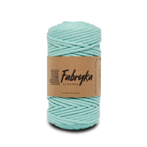 Pleciony sznurek do makramy – miętowy 5mm