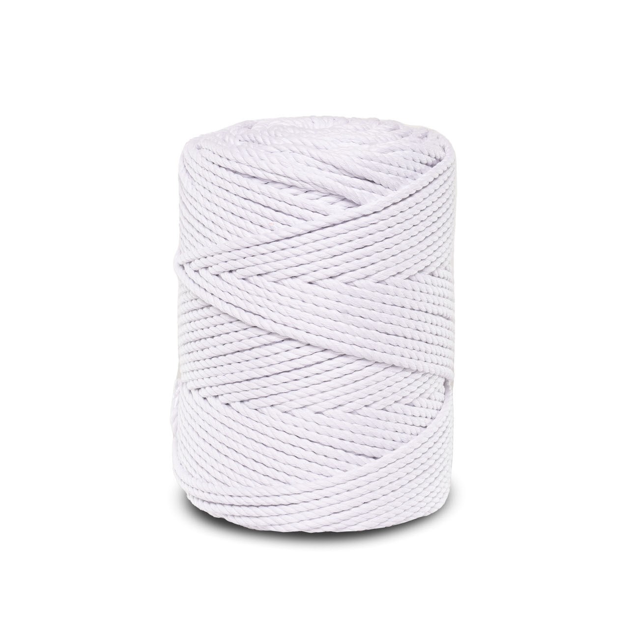Sznurek do makramy 3PLY - biały 4mm