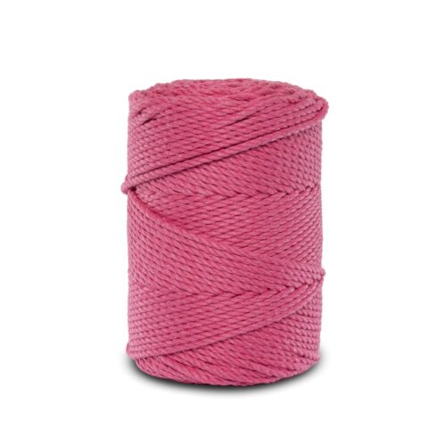 Sznurek do makramy 3PLY – fuksjowy 4mm