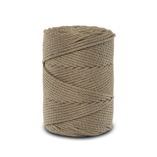 Sznurek do makramy 3PLY – kawowy 4mm