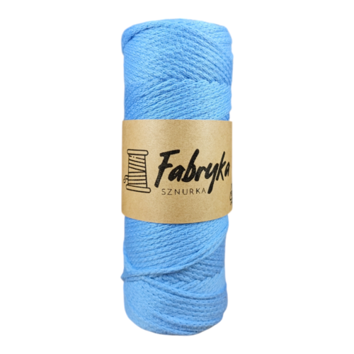 Sznurek pleciony do makramy 2mm – niebieski