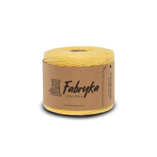 Sznurek skręcany pojedynczo – cytrynowy 2mm