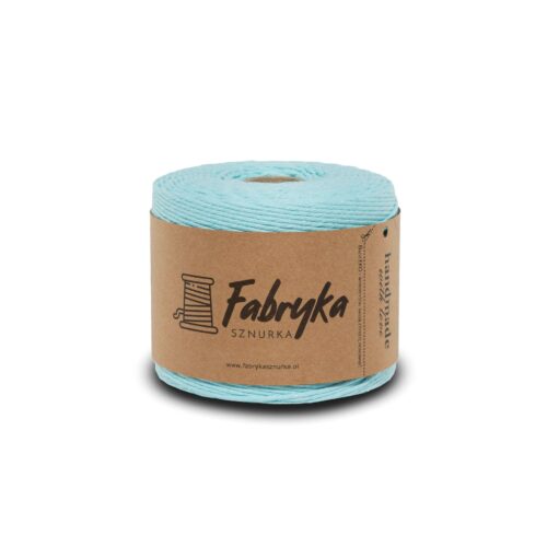 Sznurek skręcany pojedynczo – lazurowy 2mm