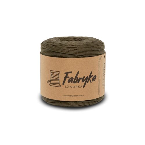 Sznurek skręcany pojedynczo – oliwkowy 2mm