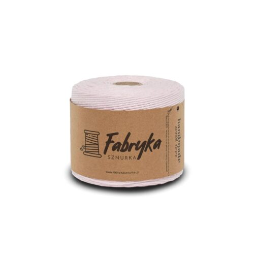 Sznurek skręcany pojedynczo – pudrowy 2mm