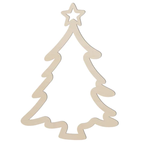 Baza obręcz drewniana Choinka niesymetryczna