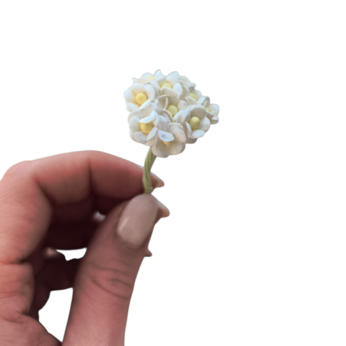 Mini papierowe kwiatki |bukiet 10 szt.|