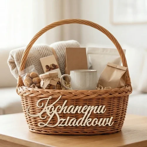 Napis drewniany KOCHANEMU DZIADKOWI łączony