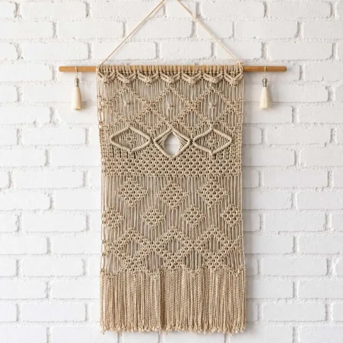 Makrama ścienna Aurelia – duża dekoracja boho handmade